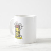 Mug Ligue de softball père fille design vectoriel vint (Devant gauche)