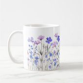 Mug Lila Aquarell Flumenwiese (Gauche)