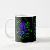 Mug lila Lilie Blume (Gauche)