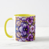 Mug LILA ~ PANSIERS ~ Nuances violettes ~ (Gauche)