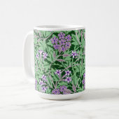 Mug Lilac and green floral pattern (Devant gauche)