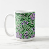 Mug Lilac and green floral pattern (Gauche)