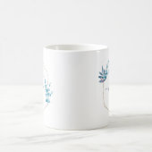 Mug Lilac Aquarelle Eucalyptus Monogramme de la couron (Centre)