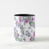 Mug Lilac chrysanthemum , watercolor (Centre)