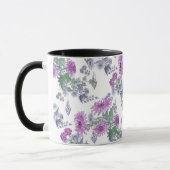 Mug Lilac chrysanthemum , watercolor (Gauche)