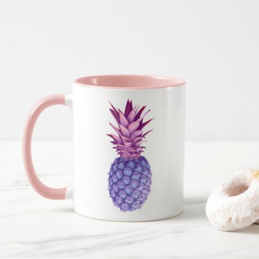 Mug Lilac et ananas rose (Avec donut)