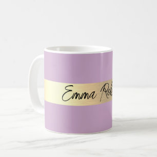 Mug Lilac Fizz Purple Gold Foil Rustique Faux