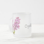 Mug - Lilac fleurit avec le nom (Devant gauche)