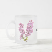 Mug - Lilac fleurit avec le nom (Gauche)
