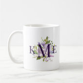 Mug Lilac Floral Monogrammé (Gauche)