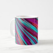 Mug Lilac Orange Turquoise Abstrait Géométrique (Devant gauche)