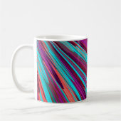 Mug Lilac Orange Turquoise Abstrait Géométrique (Gauche)