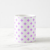 Mug Lilac polka croise sur blanc (Centre)