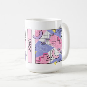 Mug Lilac rose actif des années 80 Memphis