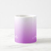 Mug Lilac violet ombre nom personnalisé (Centre)