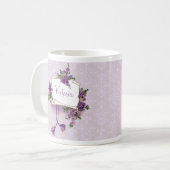 Mug Lilacs vintage Personnalisé (Devant gauche)