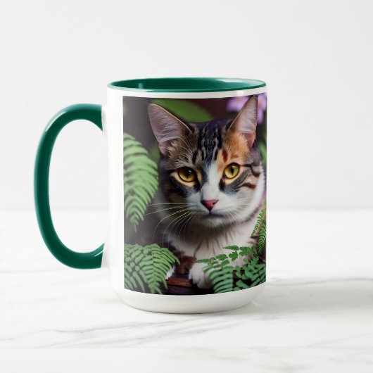 Mug Lilah l'enfer de Tortoiseshell : Un Chat d'une bea (Gauche)