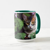 Mug Lilah l'enfer de Tortoiseshell : Un Chat d'une bea (Devant droit)