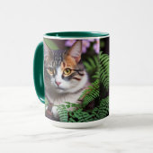 Mug Lilah l'enfer de Tortoiseshell : Un Chat d'une bea (Devant gauche)