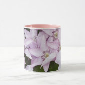 Mug lilas, clematis, belle, fleur, fleur lilas, (Centre)