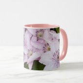 Mug lilas, clematis, belle, fleur, fleur lilas, (Devant droit)
