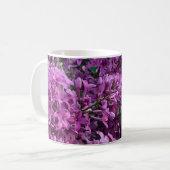 Mug lilas rose violet | photo florale rose romantique (Devant gauche)