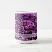Mug lilas rose violet romantique rose floral photo Mam (Centre)
