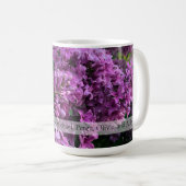 Mug lilas rose violet romantique rose floral photo Mam (Devant droit)