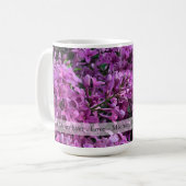 Mug lilas rose violet romantique rose floral photo Mam (Devant gauche)