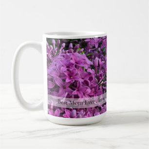 Mug lilas rose violet romantique rose floral photo Mam