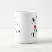 Mug L'île de Man Drapeau dans un coeur, Manx (Centre)