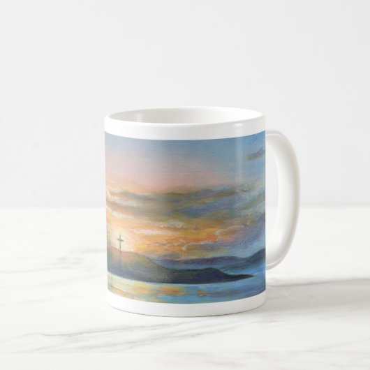 Mug l'île de Saint-Cuthbert, Holy Isle, foi chrétienne (Devant droit)