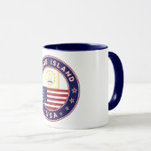 Mug L'île Rhode (Devant droit)