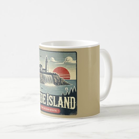 Mug L'île Rhode (Devant droit)