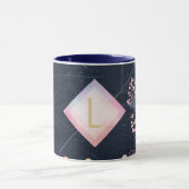Mug Lilibet Monogram Marine Rosegold Rose Princess Cad (Centre)