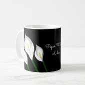 Mug Lilies Blanches en Papier (Devant gauche)