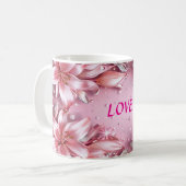 Mug Lilies roses délicates (Devant gauche)