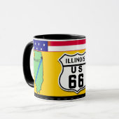 Mug L'Illinois - itinéraire 66 (Devant gauche)