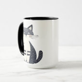 Mug L'illustration représente un chaton mignon. (Devant gauche)