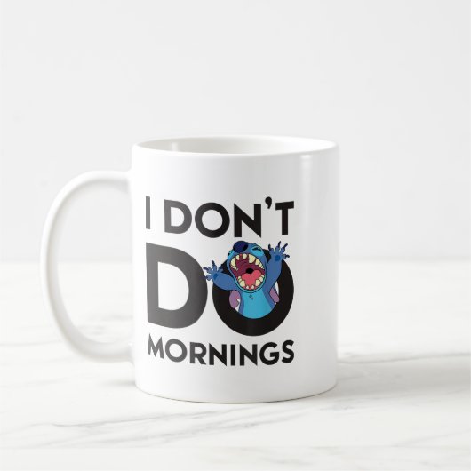 Mug Lilo &amp; - I Don't Do Mornings  (Gauche)