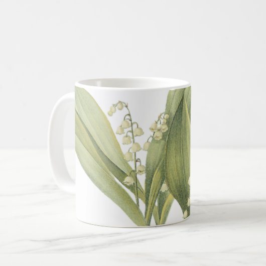 Mug Lily-de-la-vallée (Convallaria majalis) de Redouté (Devant gauche)