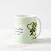 Mug Lily de la vallée Deux Coeurs, heureux après (Devant droit)
