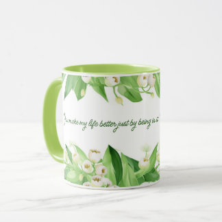 Mug Lily de la vallée FLowers | Cadeau pour maman |