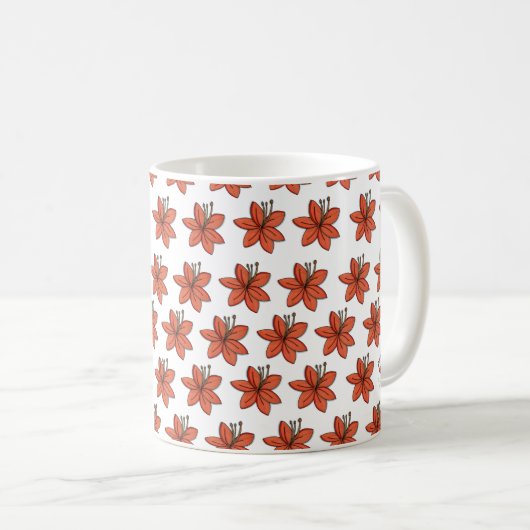Mug Lily orange (Devant droit)
