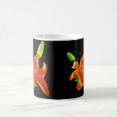 Mug Lily orange sur noir (Centre)