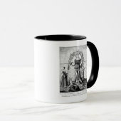 Mug L'image de dame Astrology avec les trois (Devant droit)