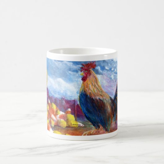 Mug L'imaginaire font pour croire des poulets et des (Centre)