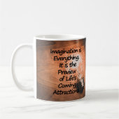 Mug L'imagination est tout - Motivation, Inspirer, (Gauche)