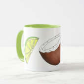 Mug Lime dans l'île tropicale des noix de coco Citrus  (Devant gauche)