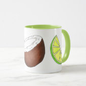 Mug Lime dans l'île tropicale des noix de coco Citrus  (Devant droit)
